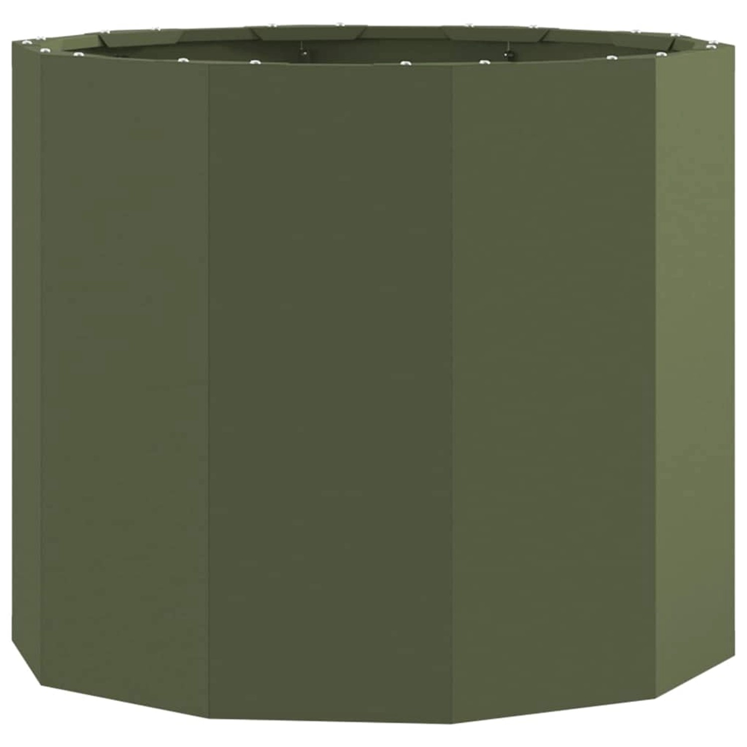 vidaXL Pflanzkübel Olive Grün 60 x 60 x 50 cm Stahl 883762 günstig online kaufen