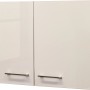 Flex-Well Oberschrank Orlando, 80 cm, Kaschmir Glanz/Sonoma Eiche, Küchen-Hängeschrank mit zwei Türen.