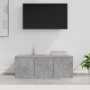 VidaXL TV-Schrank, Betongrau, 80x34x30 cm, Holzwerkstoff mit 3 Schubladen.