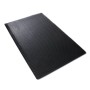 Schwarze KARAT Anti-Ermüdungsmatte Dyna-Protect Diamond, 90x900 cm, mit Tränenblechstruktur.