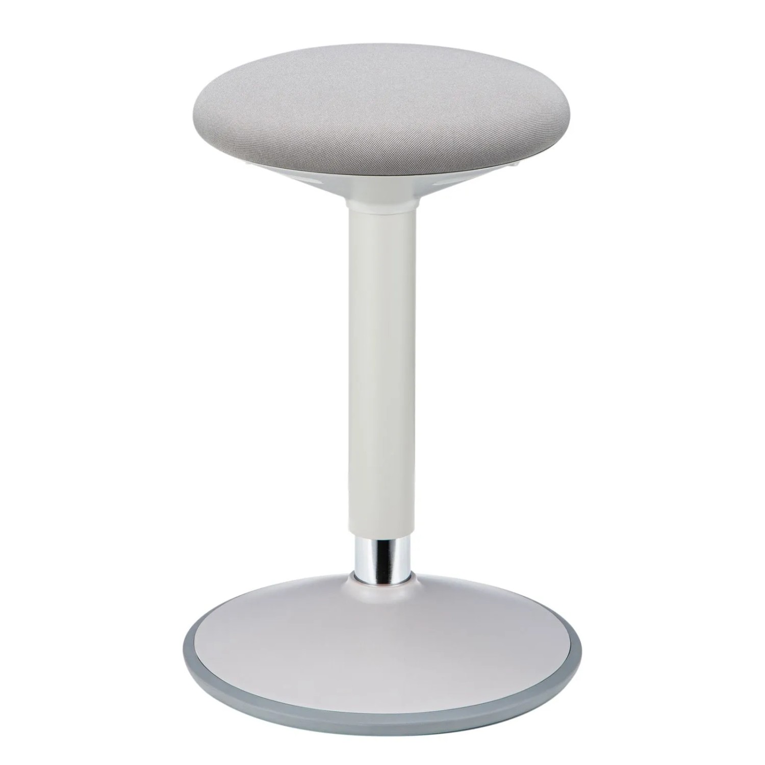 SOTECH CAVO Sitzhocker Office ERGO Weiß Grau Durchmesser 320 mm 360 Grad Rotation Höhenverstellbar 560 Bis 810 mm Belastbar Bis 136 kg