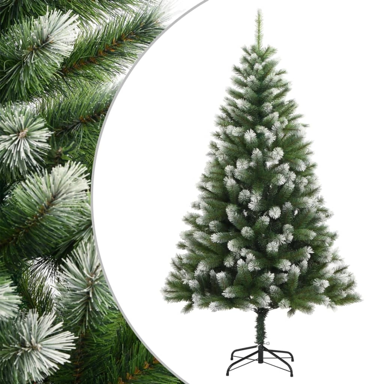 vidaXL Künstlicher Weihnachtsbaum Klappbar Beschneit 180 cm 356743