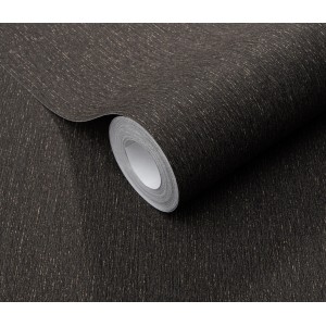 Rolle Erismann Vliestapete Spotlight InStyle Schwarz mit feiner Struktur und Glanzeffekt.