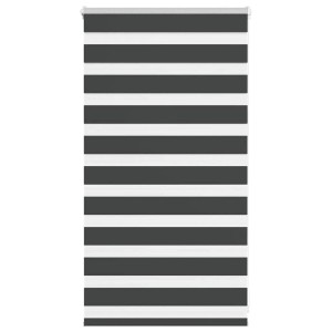 vidaXL Doppelrollo Schwarz 90x100 cm Stoffbreite 85,9 cm Polyester 4014207