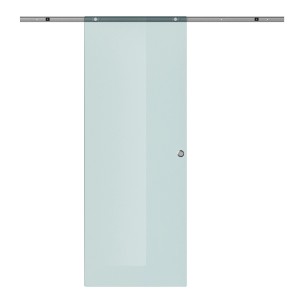 HOMCOM Glasschiebetür, Mattglas, Hängesystem für Zimmertüren.