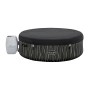 Bestway Lay-Z-Spa Hollywood AirJet, runder, schwarzer aufblasbarer Whirlpool mit Abdeckung und Pumpe.