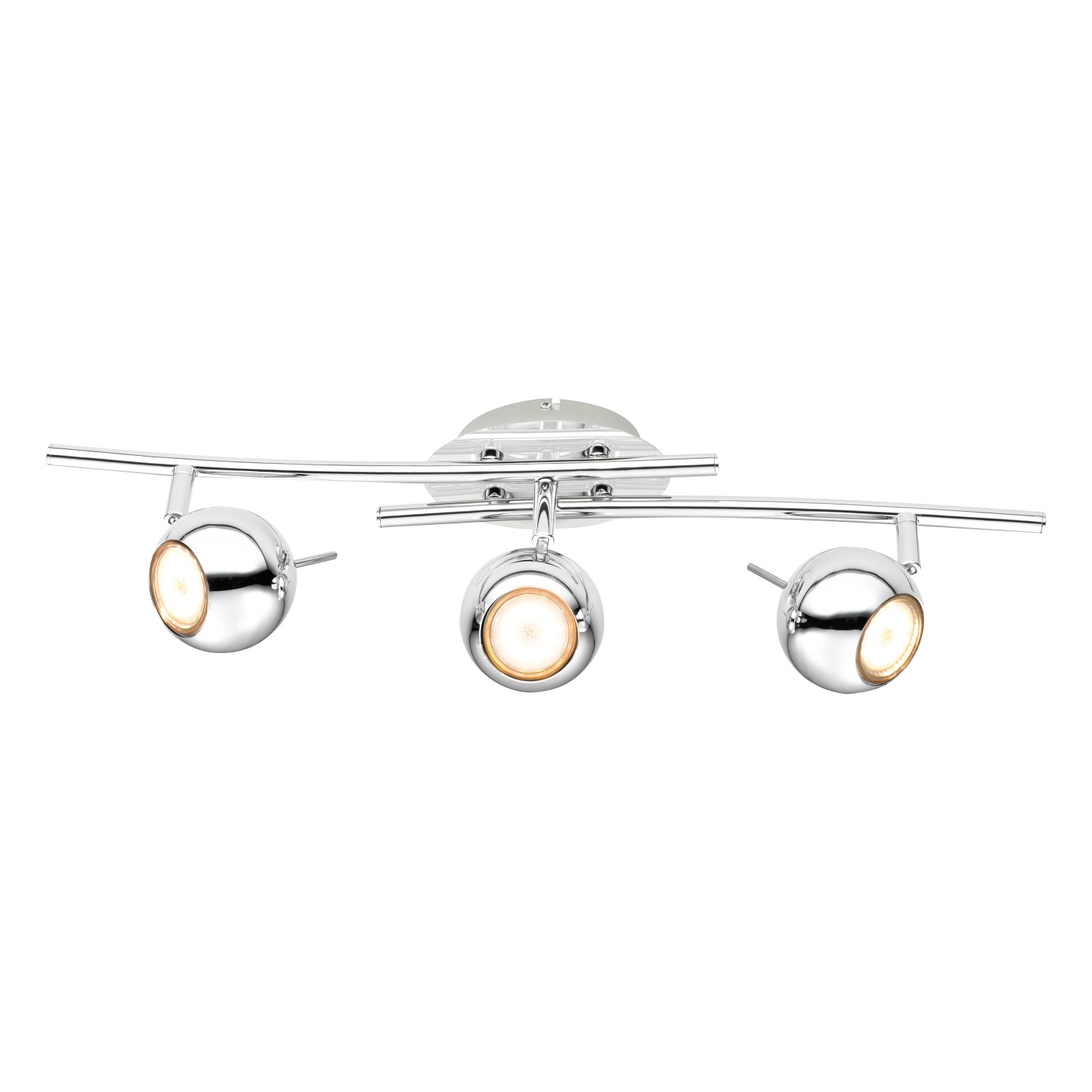 LED Spot Scordia 3er Chrom inkl. GU10 Leuchtmittel günstig online kaufen