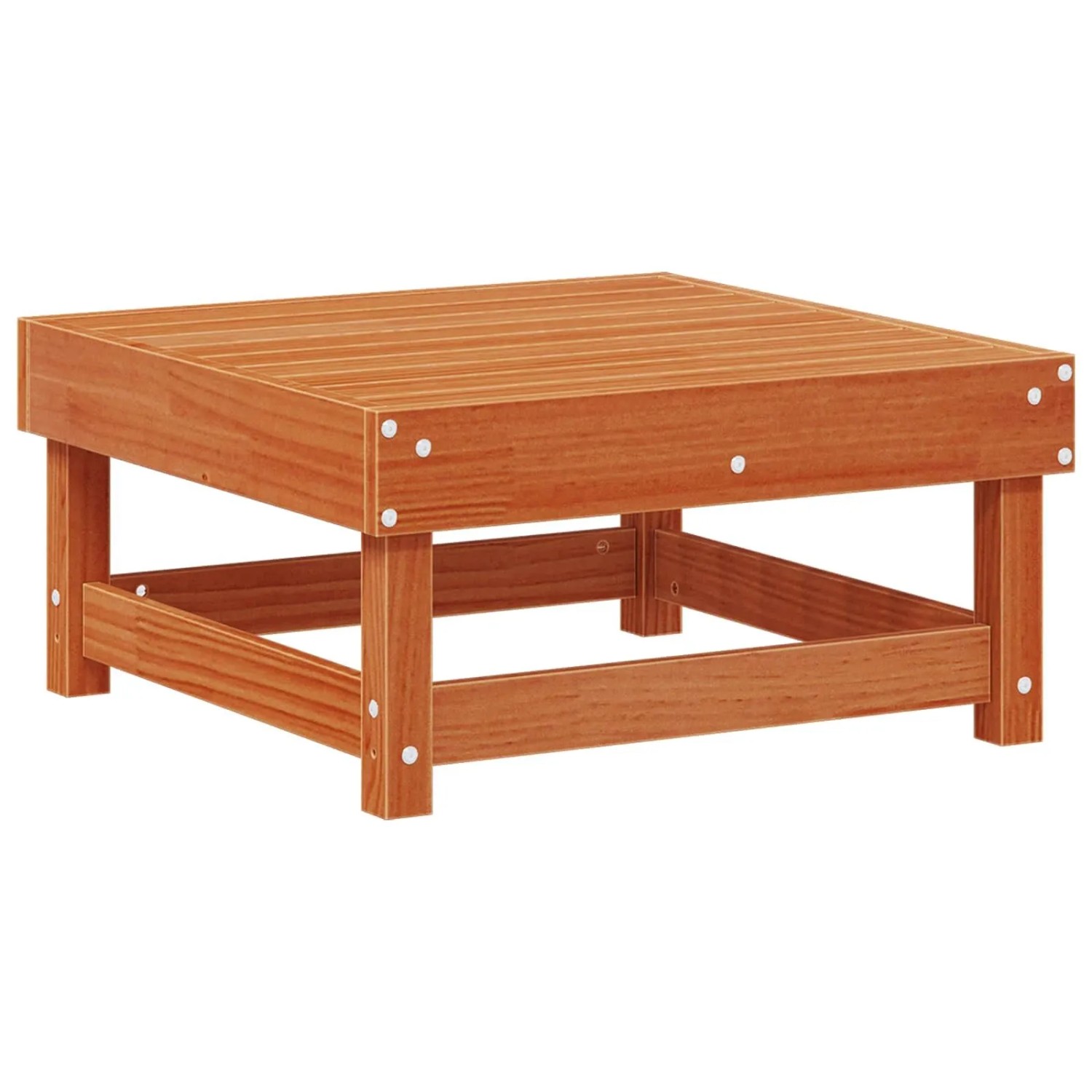vidaXL Gartenfußstütze Massives Kiefernholz Wachsbraun 61 x 60,5 x 30 cm 865461
