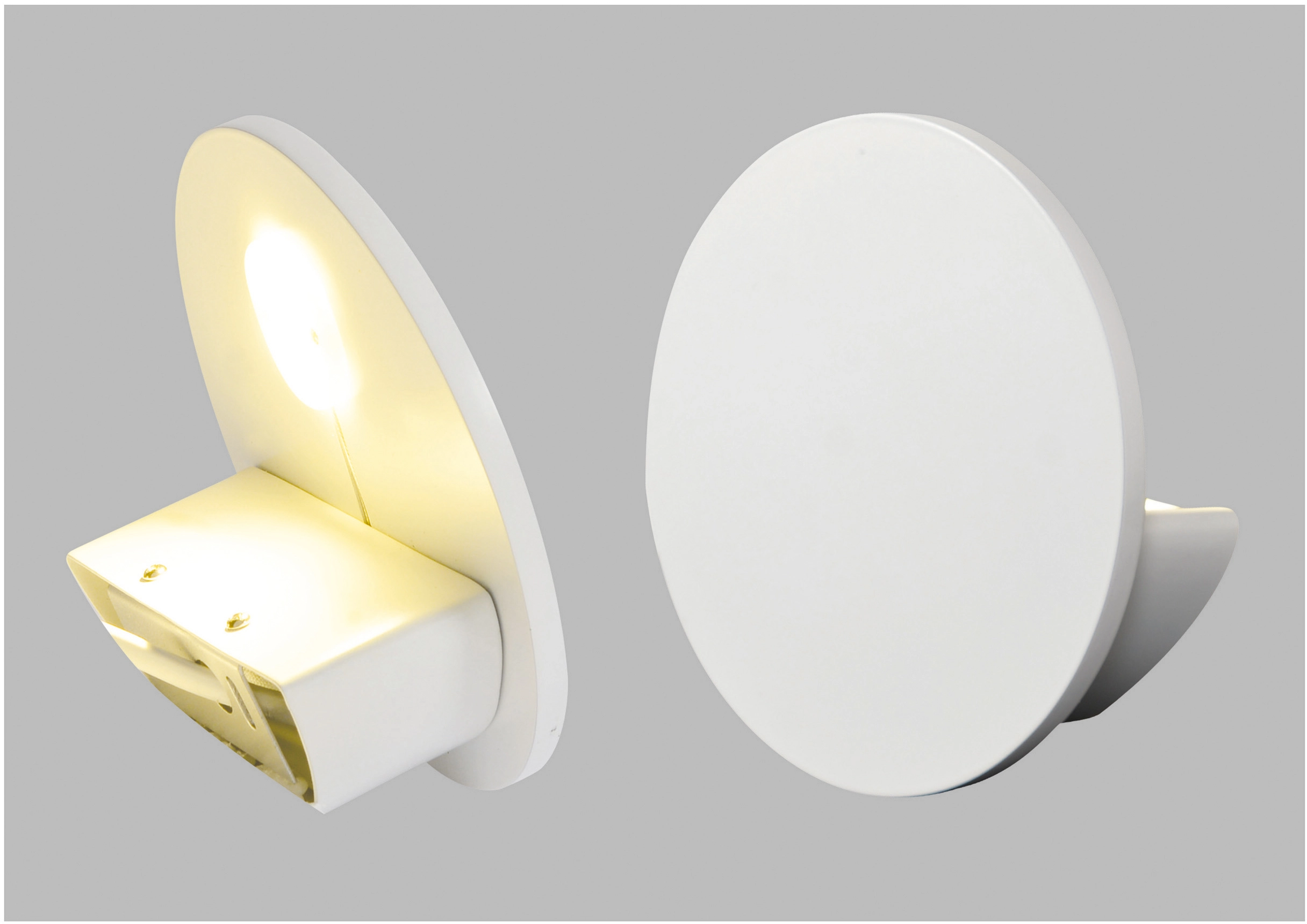 Näve LED-Wandleuchte Stan Weiß Rund OBI 14 kaufen bei cm