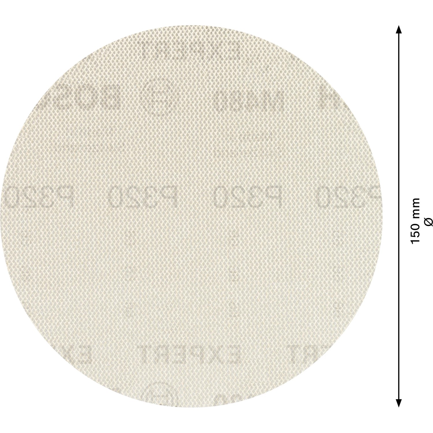 Bosch Expert M480 Netzschleifblatt, Ø 150mm, K320, 5 Stück, für Exzenterschleifer.