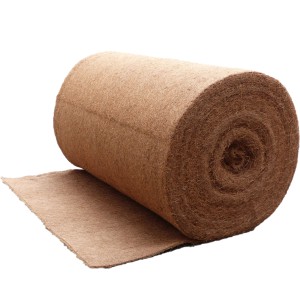 Rolle Kokosfaser Matte (25m x 1m) als Unkrautvlies, Teichumrandung oder für Hochbeete.