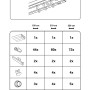 Gardinia Vorhangschienen-Set, 210 cm, Weiß: Schema mit Schiene, Rollringen, Endkappen und Befestigungsmaterial.