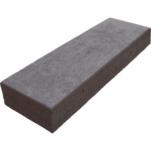 Blockstufe Anthrazit, 100x35x15 cm, für Treppen im Außenbereich. Glatte Betonoberfläche.