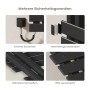 Emke Elektrischer Handtuchhalter 100×50cm Schwarz Flachbadheizkörper 320W LED Display WiFi APP Steuerung Timer_6