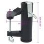 vidaXL Sonnenschirmhalter für Balkon 2 Stk 25-38 mm Stahl 4003383_6
