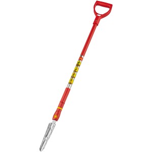 Wolf Distelstecher iW-F: Unkrautstecher mit D-Griff und Alustiel für Gartenarbeiten.
