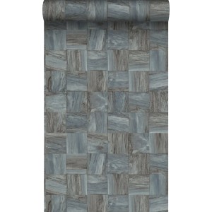 Origin Luxury Wallcoverings Tapete Quadratische Holzstücke Hellgrau 53 Cm X 1005 Cm 347514