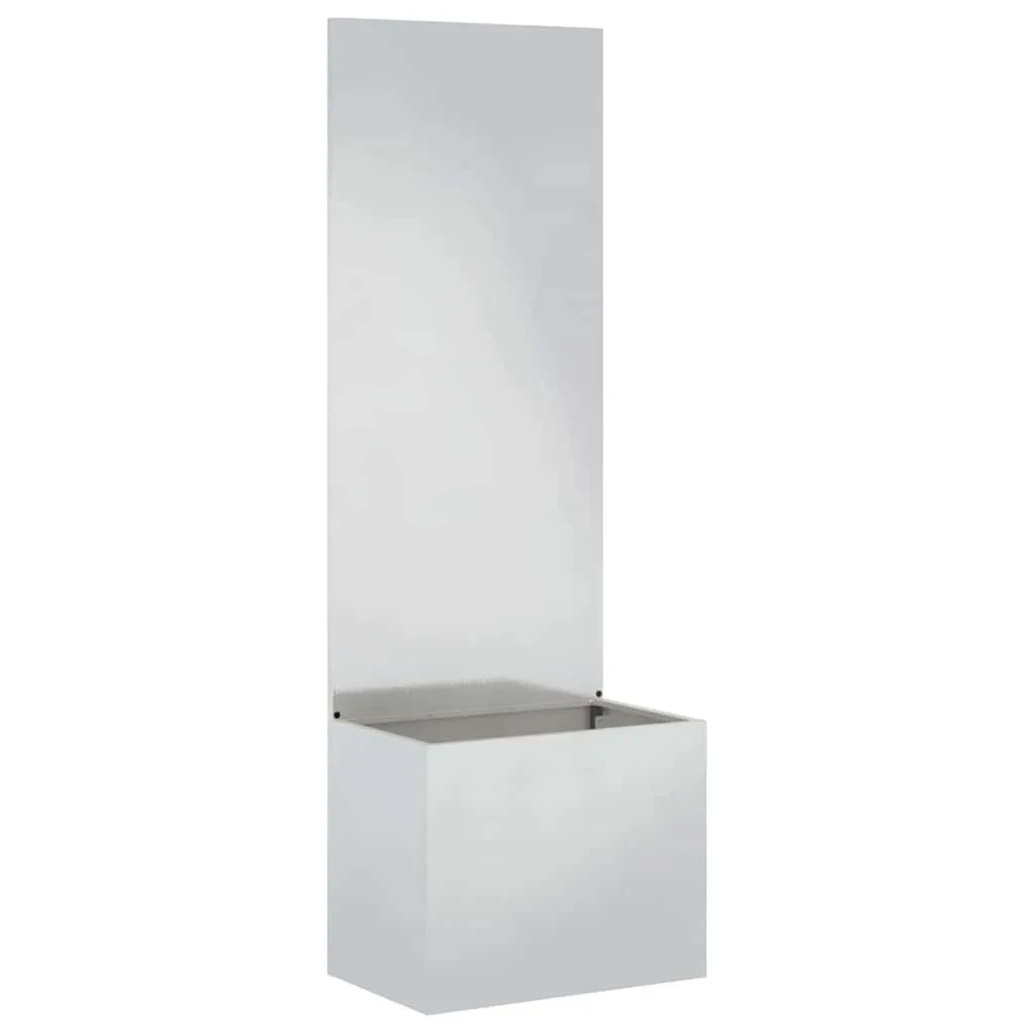 vidaXL Garten Sichtschutz-Leinwand Silber 50 x 32 x 150 cm Edelstahl 876445