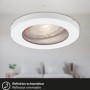 Weißer Briloner LED-Einbaustrahler, 3er-Set, IP65, für Bad und Innenräume.