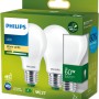 Philips LED E27 Leuchtmittel, Glühlampenform, 4W, 840lm, 2er-Set. Warmweißes Licht.