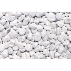 Weiße Marmor Zierkiesel Carrara, 25-40 mm, im Big-Bag (1000 kg).