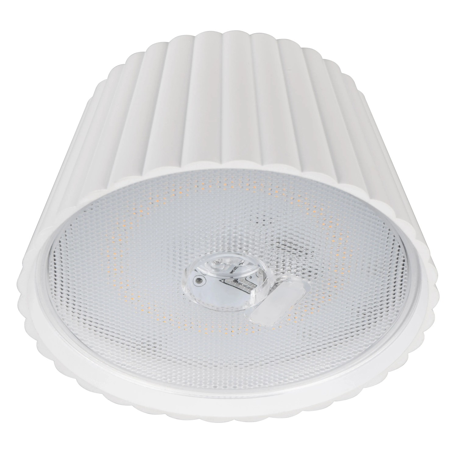 Weiße Reality LED Stehleuchte Suarez, dimmbar, Ø 13,5 cm. Moderne Lampe für Innen- und Außenbereich.