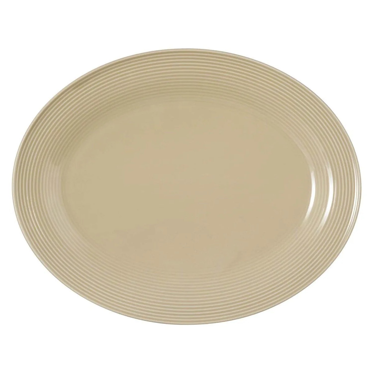 Seltmann Weiden Beat Color Glaze Servierplatte Oval 35 x 28 cm Sandbeige