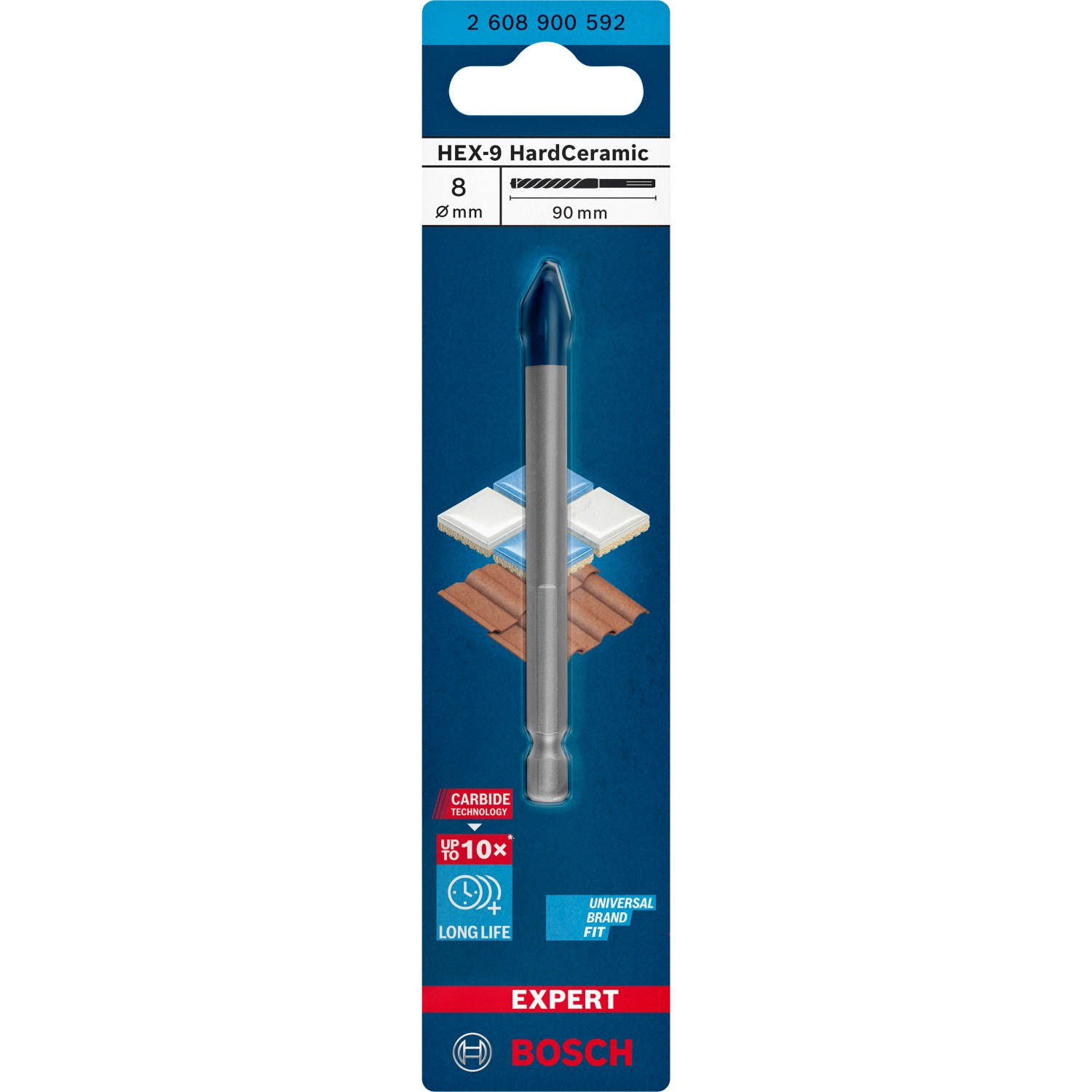 Bosch Bohrer Expert HEX-9 HardCeramic Ø 8 mm x 90 mm günstig online kaufen