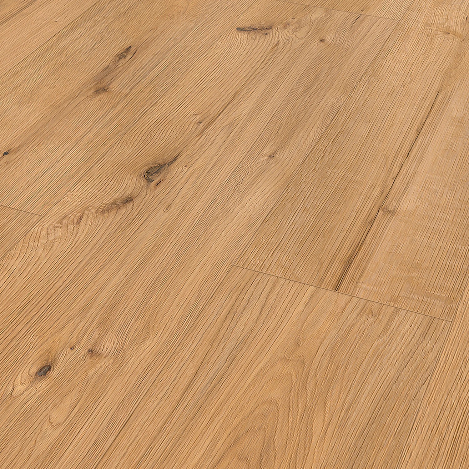 Classen XL Laminat Eiche Natur, wasserfest, 8mm stark. Holzoptik Laminatboden mit Klick-System.