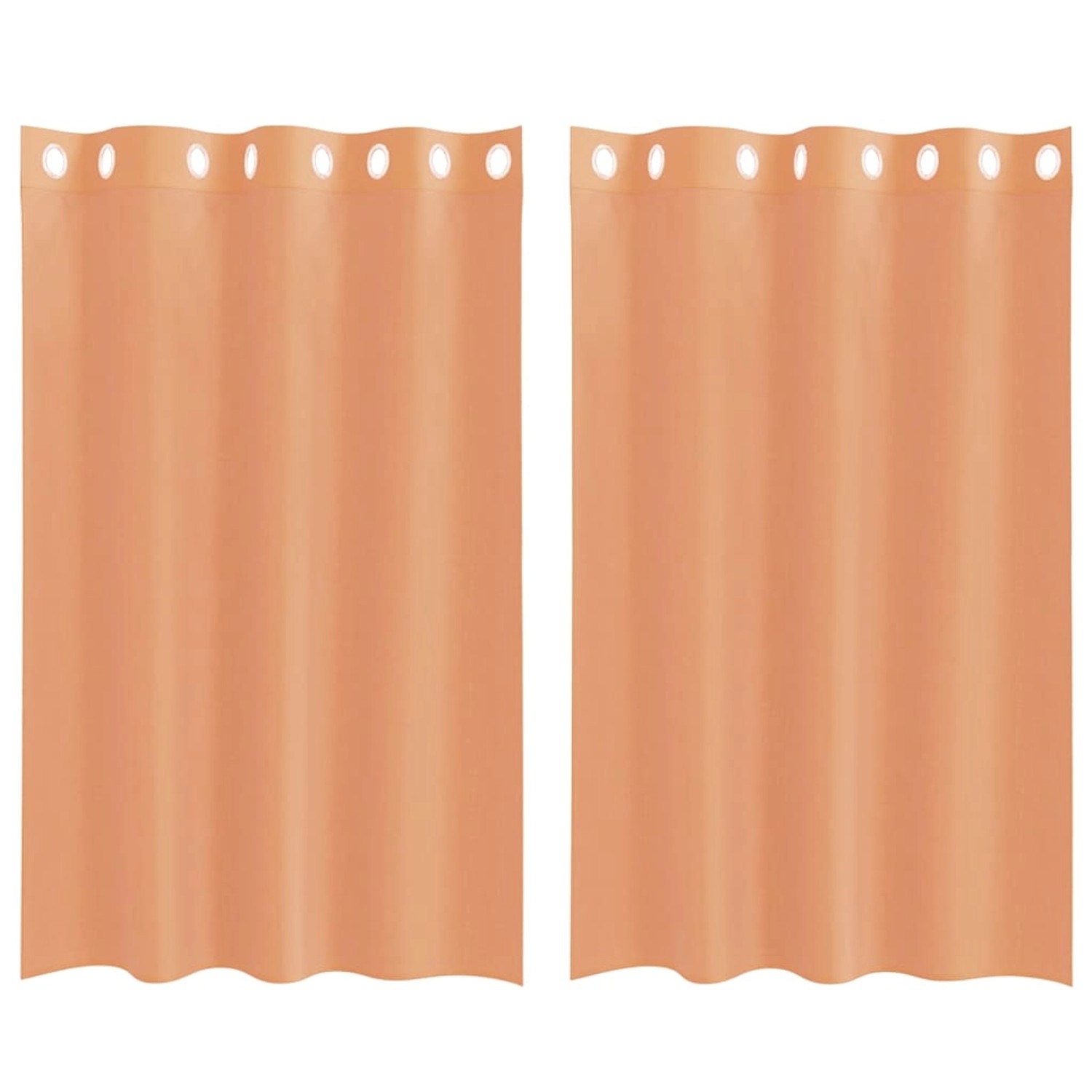 vidaXL Voile Vorhänge mit Ösen 2 Stk Terrakotta 4102138 günstig online kaufen