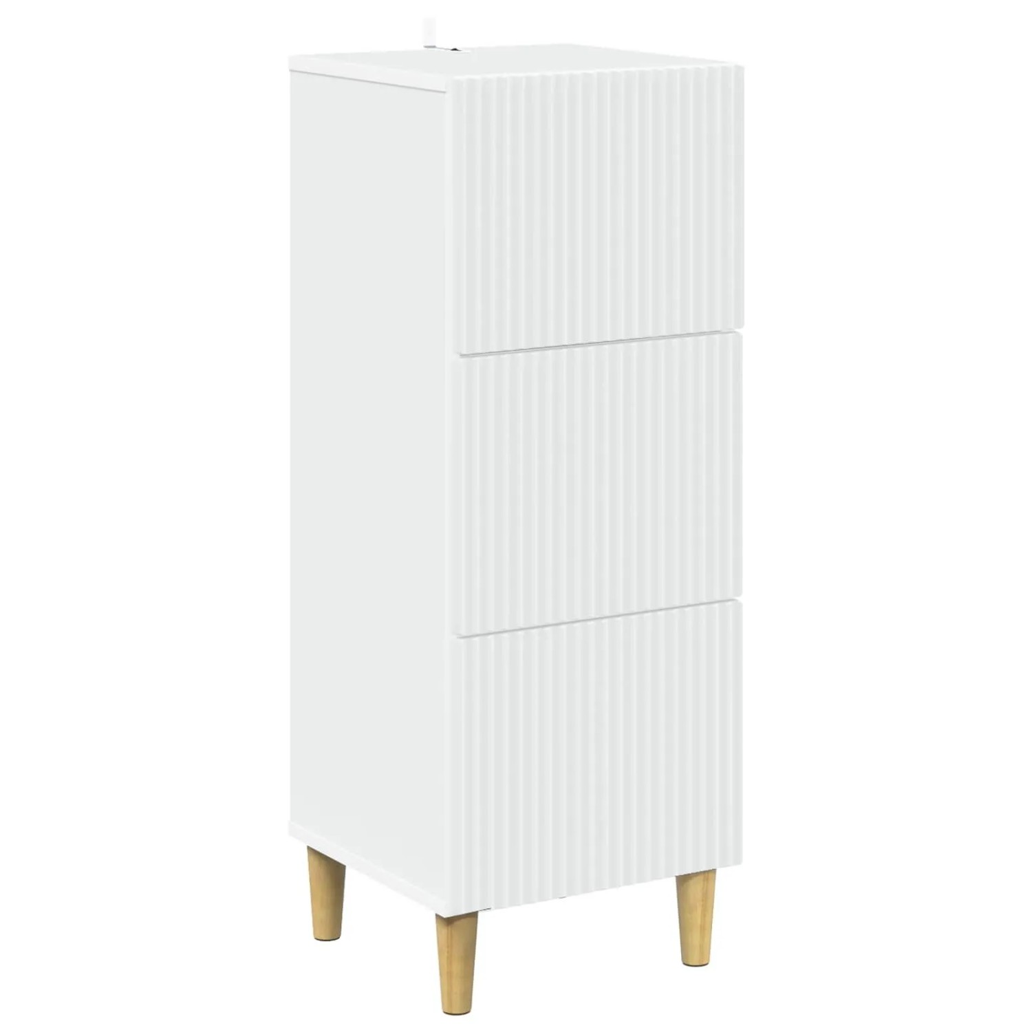 vidaXL Schubladenschrank Weiß 33 x 34,5 x 90 cm Holzwerkstoff 894615