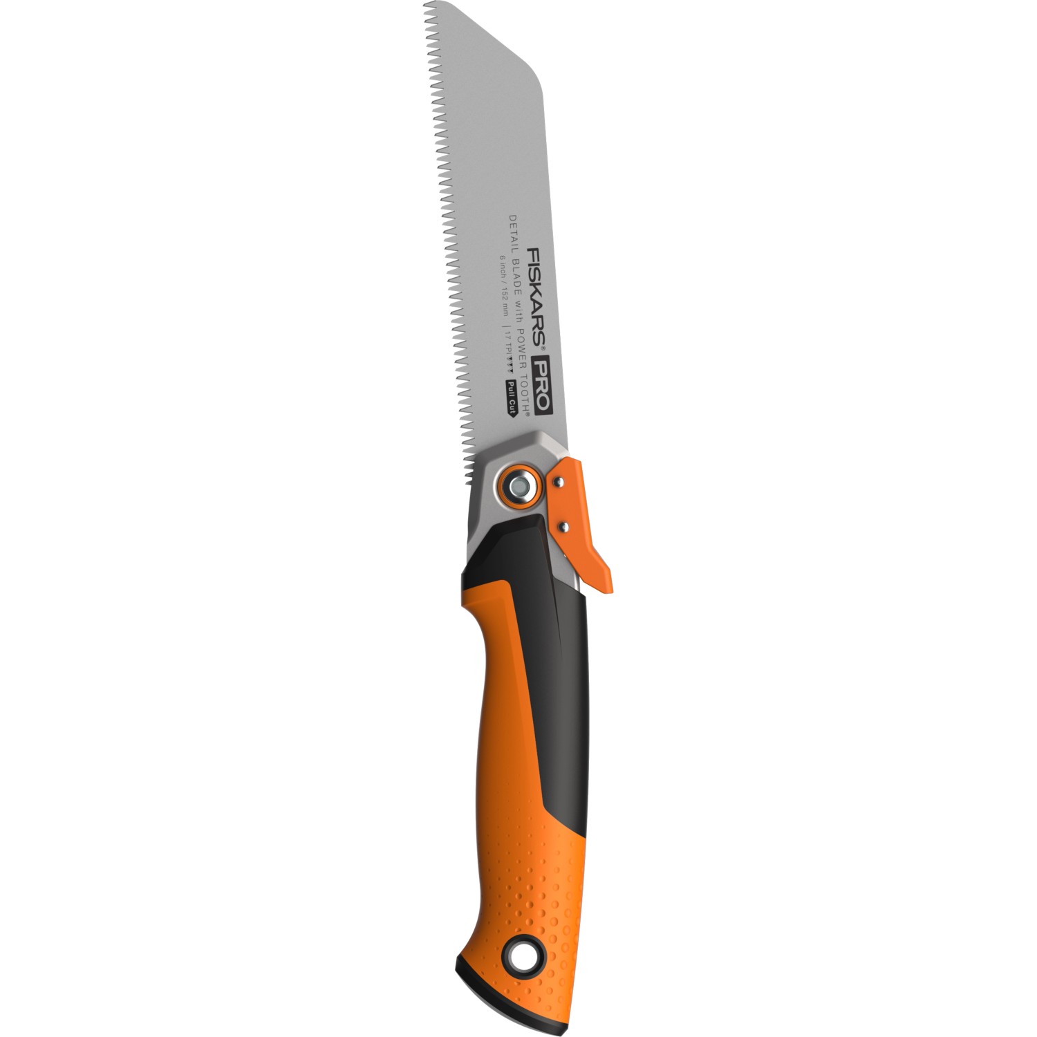 Fiskars Klappbare Zugsäge Pro 19 TPI Power Tooth 15 cm Orange-Schwarz