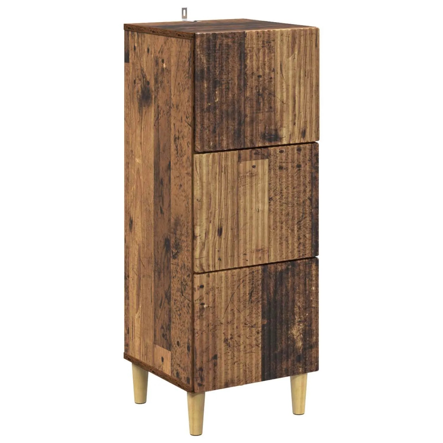 vidaXL Schubladenschrank Altholz 33 x 34,5 x 90 cm Holzwerkstoff 894623