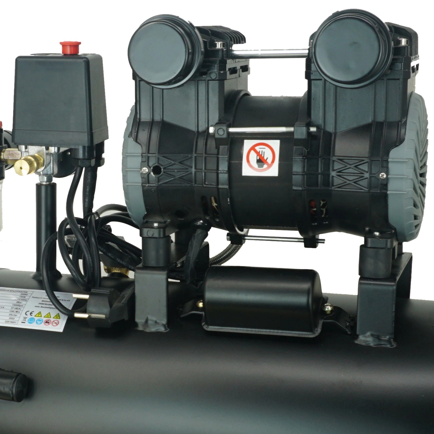 TRUTZHOLM Premium Brushless Silent Flüsterkompressor 24L 900W 62dB 8 Bar_4