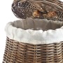 Kobolo Wäschekorb Rattankorb Aufbewahrungskorb Rattan Kubu Grey_4