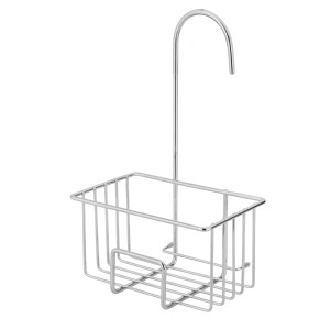 Wenko Dusch-Caddy Milito 18 cm x 28,5 cm x 13 cm Silber Glänzend