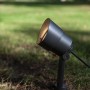 Lutec LED Erdspieß Spot Explorer, Gartenstrahler aus Metall in Anthrazit.