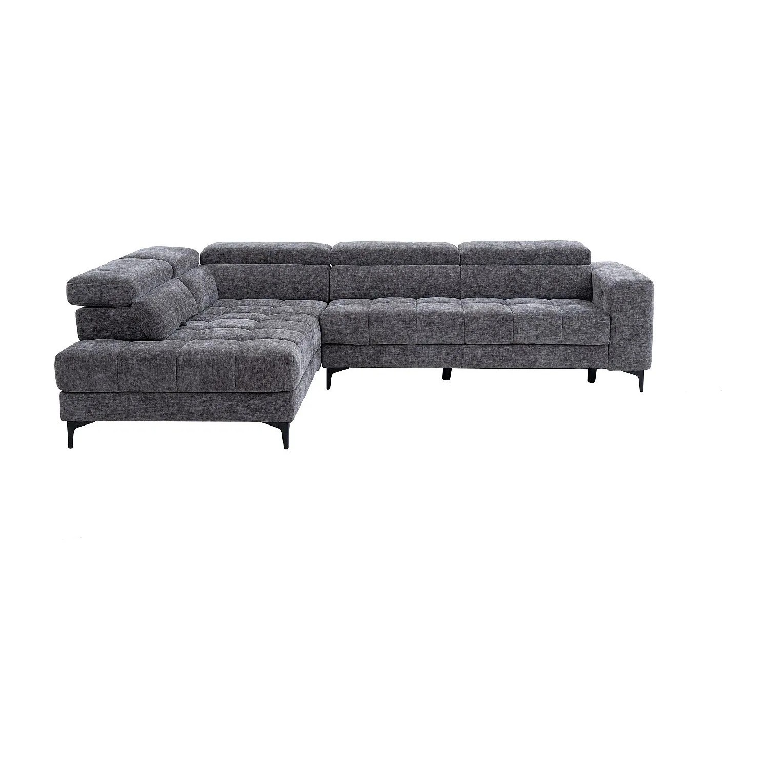 Vente-unique Relaxsofa Moniso Anthrazitgrau 298 cm