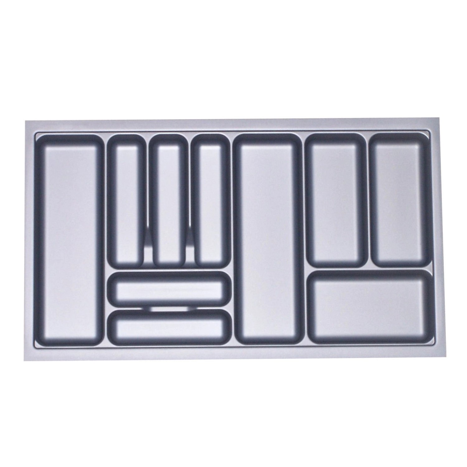 SOTECH Orga-Box I Besteckeinsatz Silbergrau 900 mm Höhe 55 mm Für Blum Tand günstig online kaufen