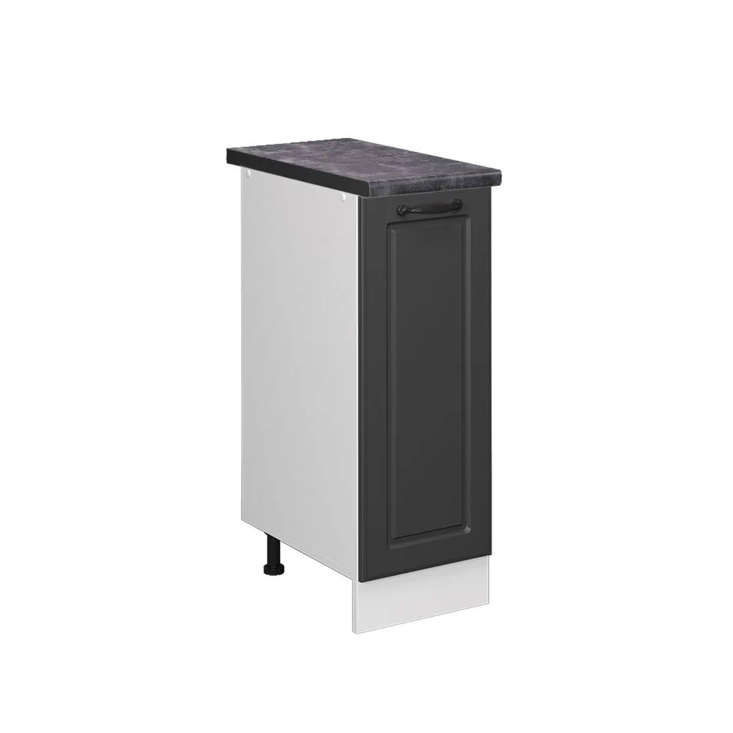 Vicco Apothekerschrank R-Line Anthrazit Landhaus Weiß 30 cm AP Anthrazit