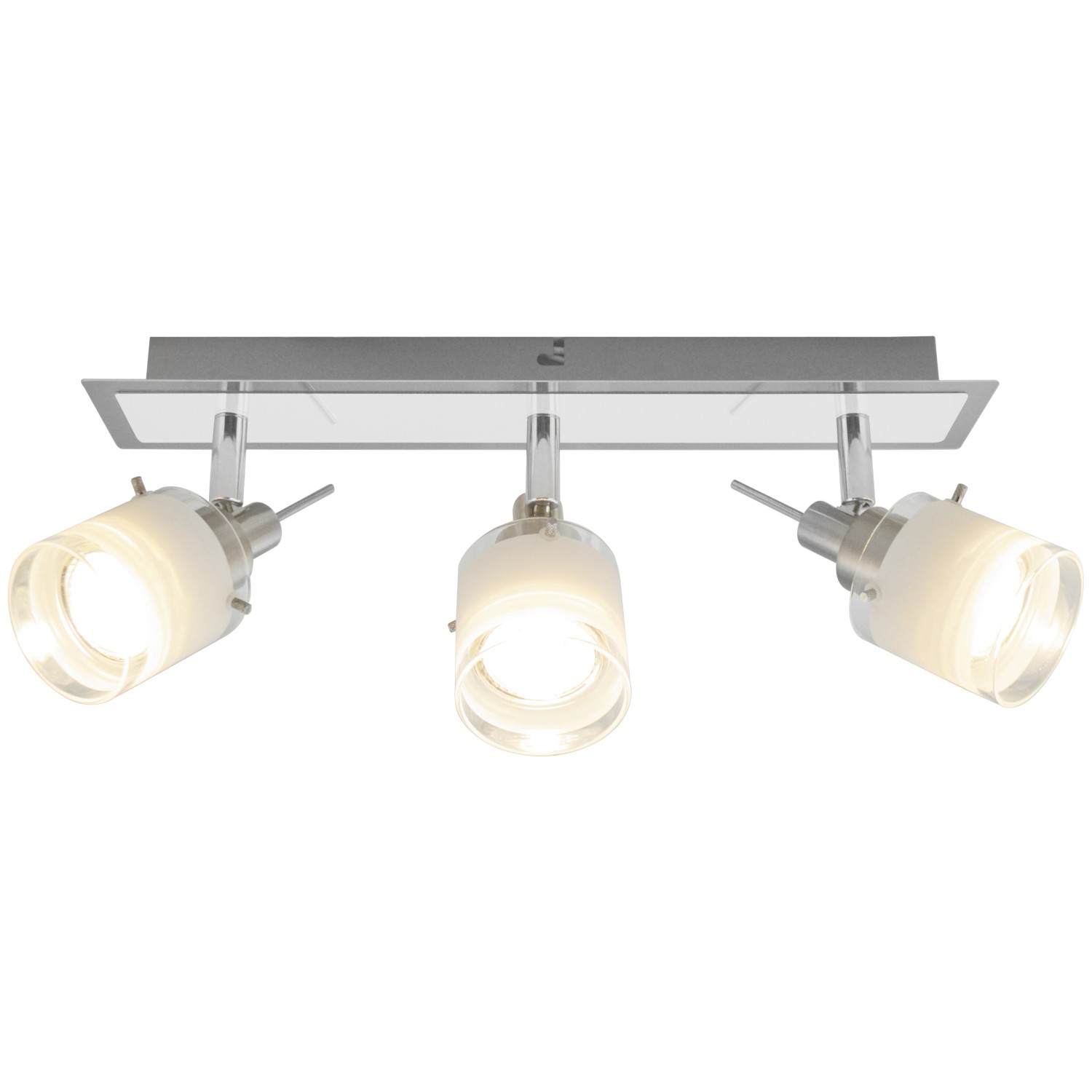 LED Spot Asola 3er Nickel matt inkl. GU10 Leuchtmittel günstig online kaufen