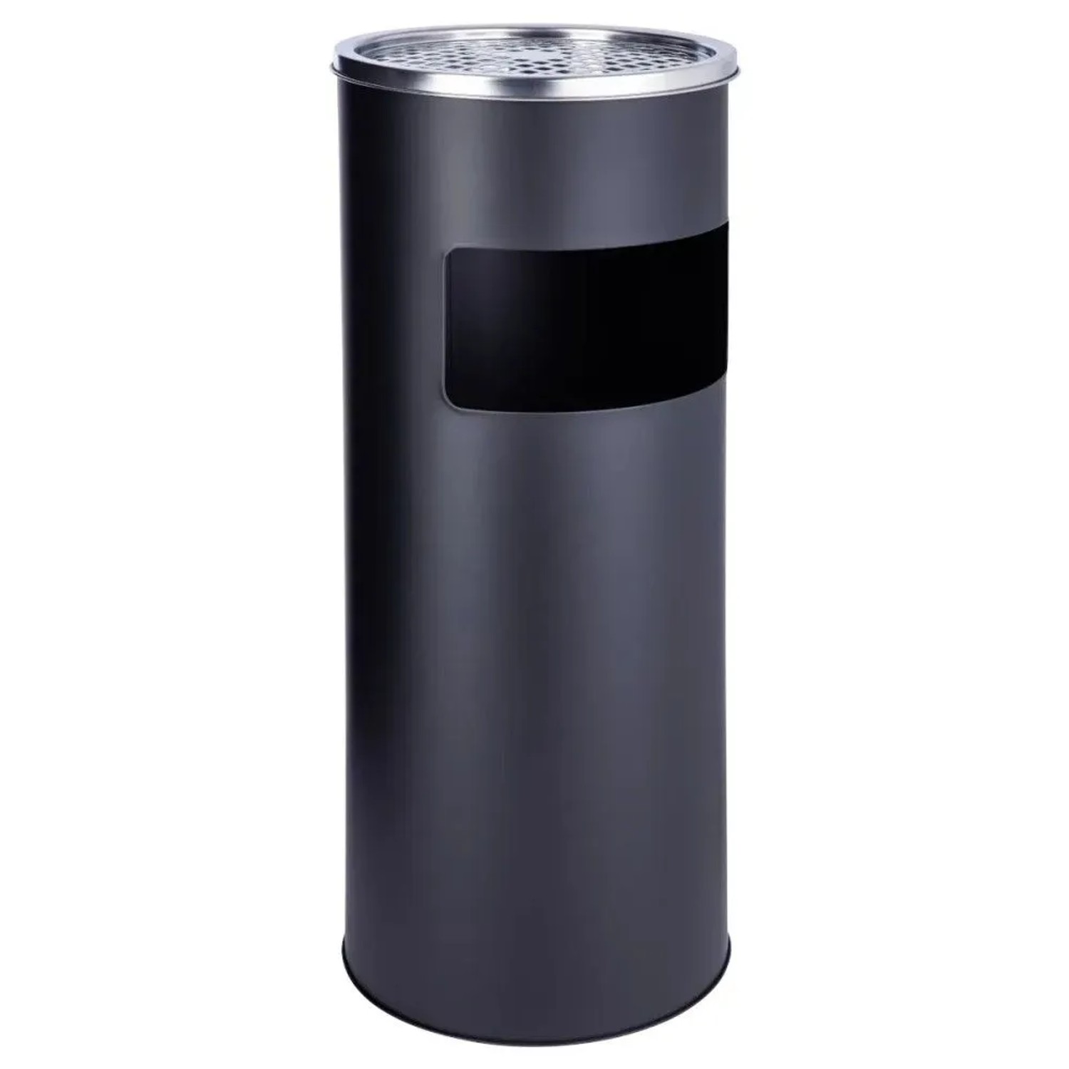 Svita 30L Standaschenbecher Eimer Aschenbecher Mülleimer Ascher 60x25cm Schwarz