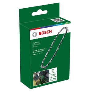 Bosch Sägekette für EasyChain 18 V-15-7, Zubehör für Kettensägen in grüner Verpackung.