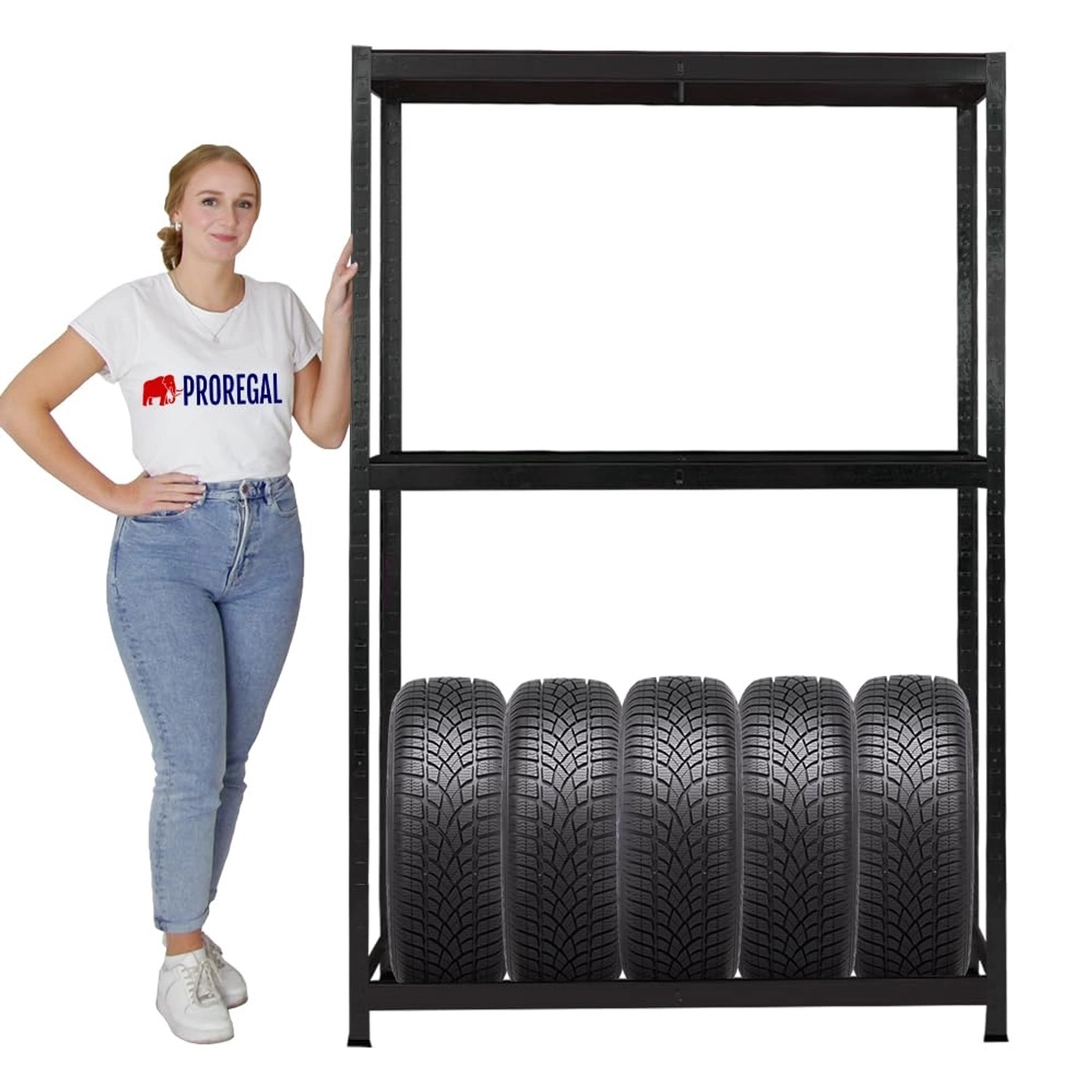 PROREGAL Reifenregal RAGNAR HxBxT 180 x 120 x 40cm Bis Zu 8 Reifen Auf 2 Eb günstig online kaufen