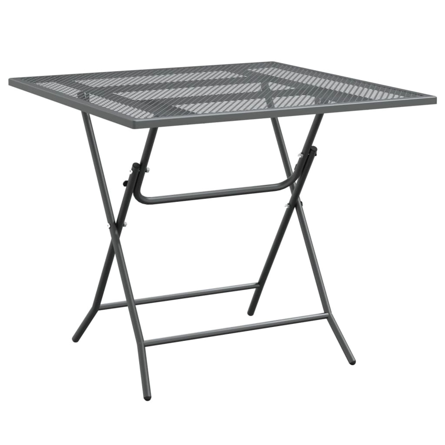 vidaXL Gartentisch 80x80x72 cm Streckmetall Anthrazit 317345 günstig online kaufen