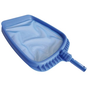 Blauer Steinbach Poolkescher mit feinem Netz und verstärktem Kunststoffrahmen.