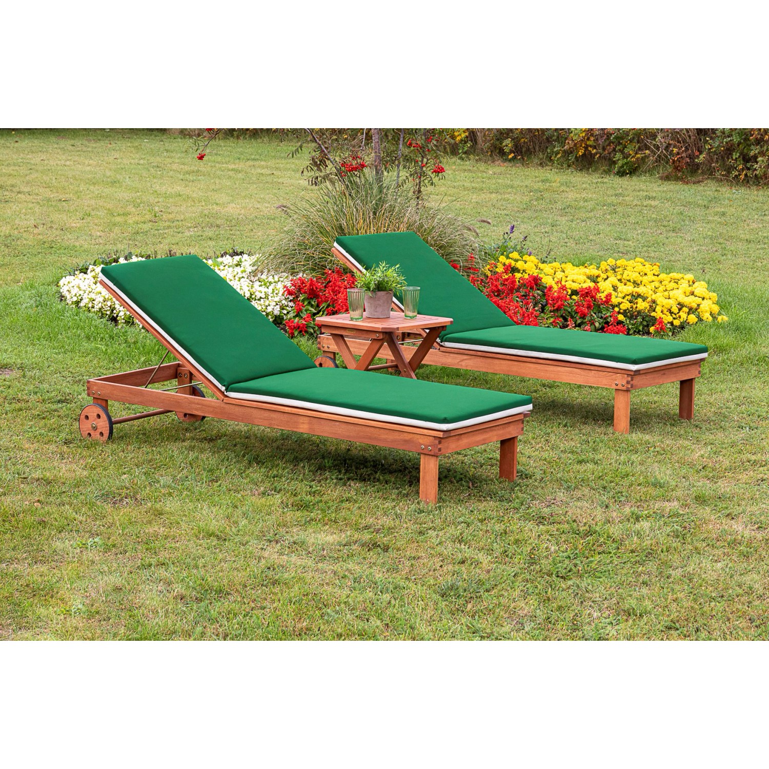Merxx Aktionsliegen Set 3-tlg. Hocker 50 x 50 cm günstig online kaufen