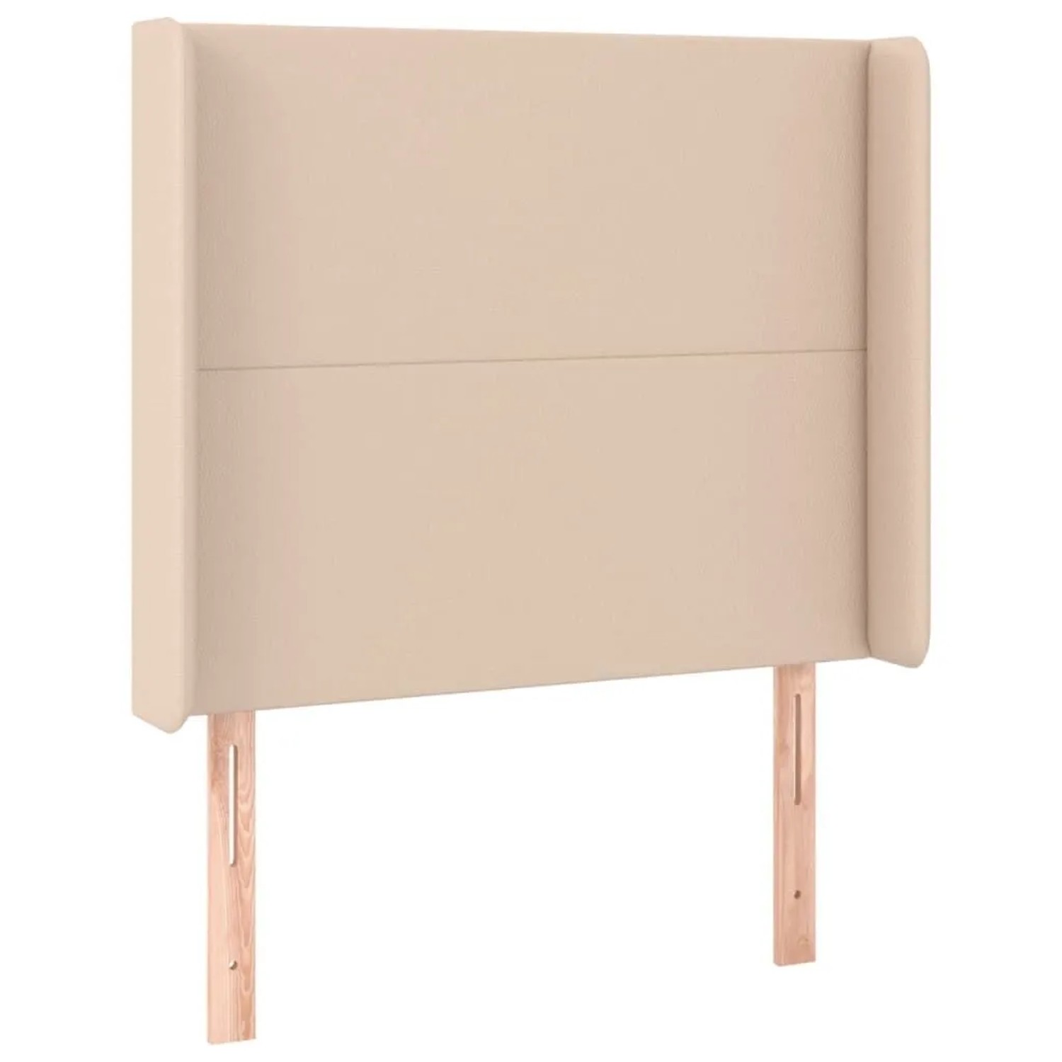 vidaXL Kopfteil mit Ohren Cappuccino-Braun 103x16x118/128cm Kunstleder 3119389