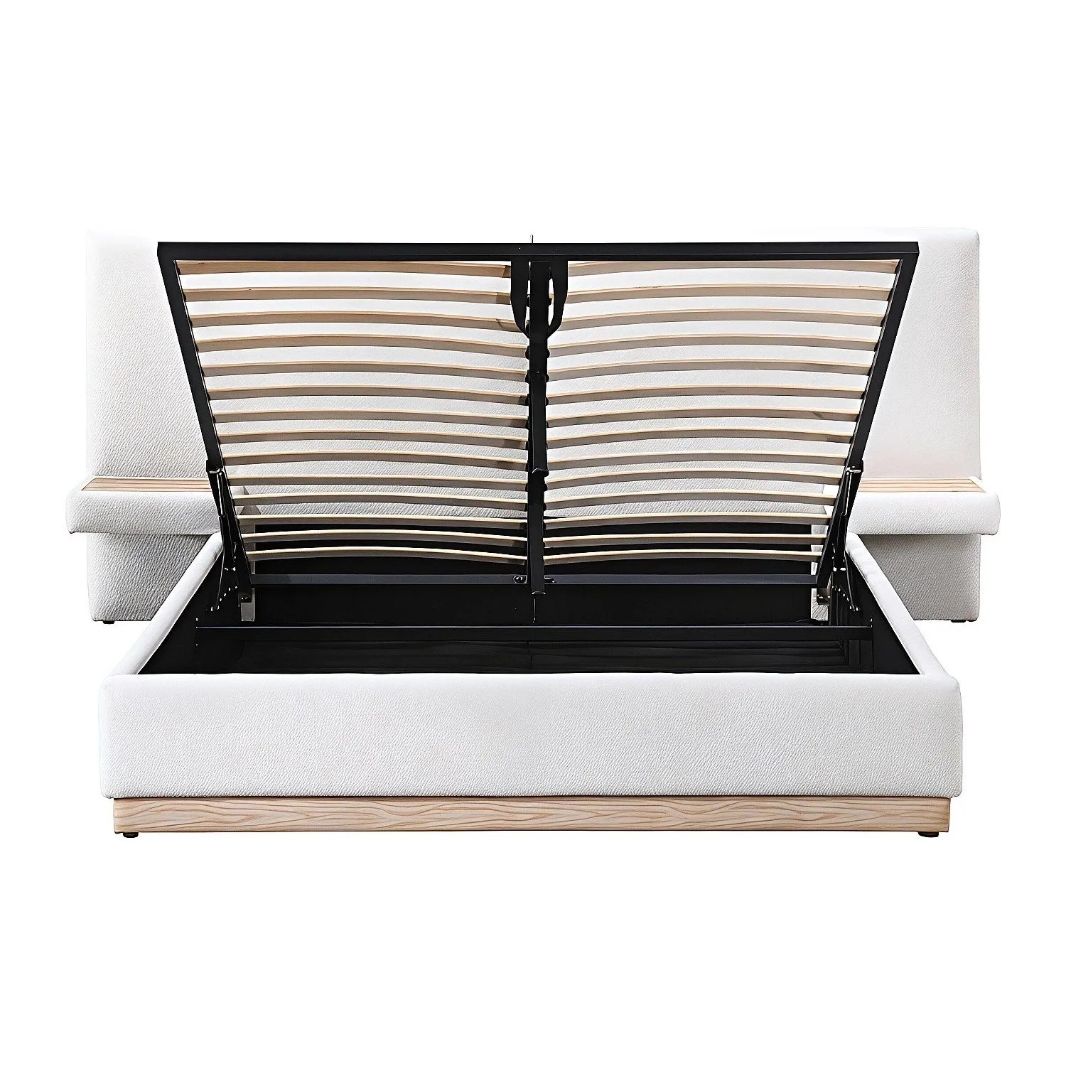 Vente-unique Bett Mit Bettkasten Morivalo Beige 220 cm