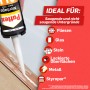 Pattex Montagekleber All Materials, 450g Kartusche. Stark haftender Alleskleber für viele Materialien.